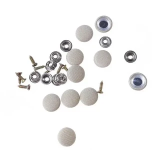 10/30/60개 자동차 내부 루프 버클 헤드라이너 천장 고정 나사 관리 패브릭 리테이너 캡 도구, 05 Plaid Beige 10pcs