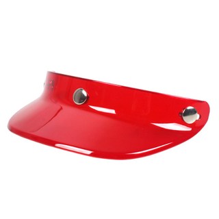 알테쉬 오토바이 오픈페이스 헬멧 쉴드 썬바이저 햇빛가리개, 레드