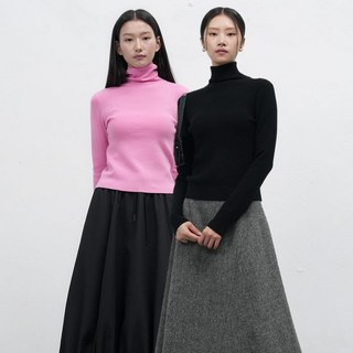 GENERALIDEA[제너럴아이디어 ] 데일리 리브드 터틀넥 풀오버 [2COL] / WBE4L05525