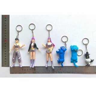 獵魔女團老虎明星手辦系列 遊戲公仔玩偶模型 桌面擺件, 1個, G559121獵魔女團6款帶鑰匙扣：袋裝(155g)