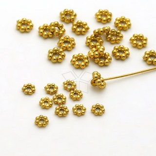 [엔비즈] 골드 써지컬스틸 꽃볼 론델비즈 3/4mm 써지컬 악세사리 부자재