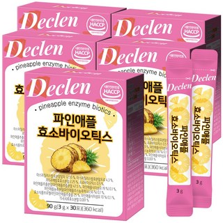 디클렌 브로멜라인 파인애플 효소 프로바이오틱스, 90g, 5개