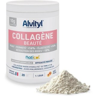 프랑스 알비틸 Alvityl Marine Beauty Collagen 마린 뷰티 콜라겐 가수분해 Type 1 & 3, 3개, 210g