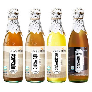 [350ml실속형] 저온압착 100%통깨 참기름 들기름 생들기름 /50년전통대현상회, 볶지않은 생참기름, 1개, 350ml