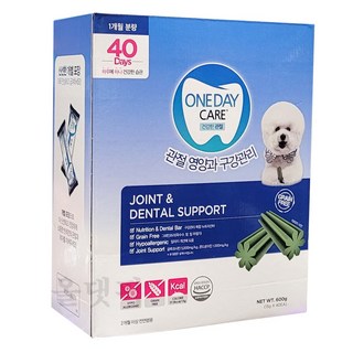 원데이케어 애견관절 치석케어 15g x 40개 코스트코, 40회분, 구강/치석관리, 1개