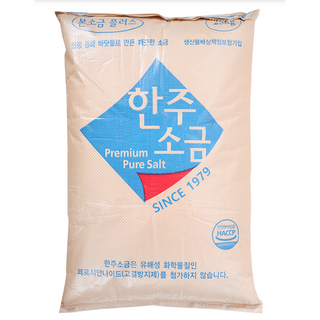 소금 한주 본소금 3kg 국산 100% 정제소금 저요오드 1박스 6개입, 25kg, 24개