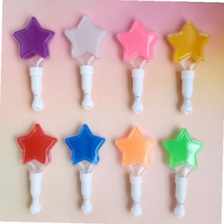 스타 아이돌 별모양 8색상 응원봉 LED, 퍼플