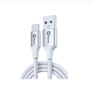 Type- A TO Type-C 6A 快充線 IPHONE15/16/17 編織線 數據傳輸線 充電線, 1個, A TO C 6A黑灰,100公分, 黑灰, 100cm