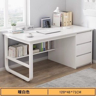 電腦桌抽屜臺式書桌學生家用寫字桌子辦公桌簡約現代臥室桌子, 1件, 574:如圖
