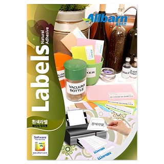 올바른라벨 레이저 잉크젯 공용 라벨지 AL011, 1칸, 100개