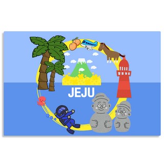 유로고 홍콩 일본 대만 제주도 한국 마카오 중국 마그넷 마그네틱 기념품 냉장고자석, C22.제주도