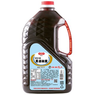 高慶泉 黑胡椒醬2.8kg (公司直售) - 家庭號大容量，各式料理調味首選, 1個, 2.8L