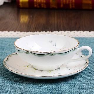 al Albert 로즈 컨페티 saucer 16 Confetti, 맘껏 꽃밭 24K 골드 1컵 1접시, 1개