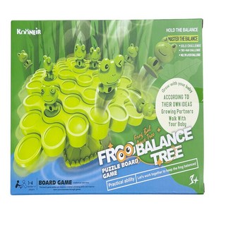 楨豐玩具 青蛙平衡樹 平衡遊戲 桌遊 兒童玩具 幼兒玩具 家家酒玩具, 1個