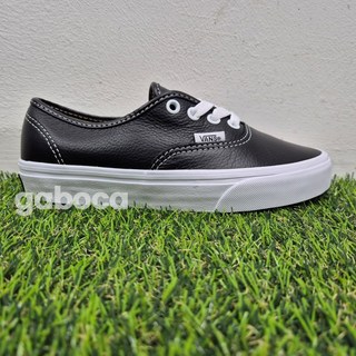 반스 어센틱 레더 다크 블랙 오프 화이트 VN000CRTBPA