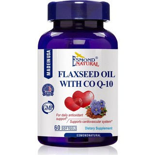 에스몬드내추럴 플랙스시드 오일 CO Q-10 400mg 300소프트젤 5개, 300정