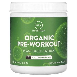 미국산 MRM 오가닉 프리 워크아웃 240g 블랙체리 Organic Pre Workout 선물증정, 1개