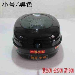 【加厚鐵皮堅固】特大號摩託車後備箱通用電動車後尾箱踏闆車儲物箱加厚鐵皮後背箱－, 小號黑色（普通鐵皮）