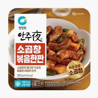 청정원 안주夜 소곱창 볶음한판, 1개, 200g
