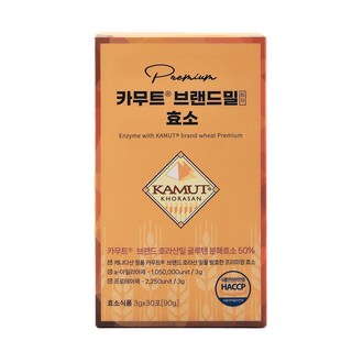 프리미엄 카무트 효소 소화효소 분해효소 글루텐분해 고함량 역가수치 30포, 90g, 1개