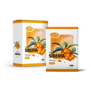 SAVA 沙棘果油軟膠囊 西伯利亞100%沙棘果油，滋潤肌膚、促進新陳代謝、提升活力, 1個, 30顆