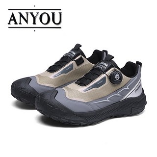ANYOU 남성용 초경량 다이얼 런닝화 등산화 트레킹화 다이얼