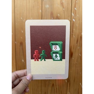 好日吉制物所 About TAIWAN 臺灣系列明信片 pixel風格 台灣特色明信片, f.臺灣小綠人紅綠燈, 1個