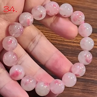 櫻花雨薔薇 薔薇輝石 手鍊 手環 手珠 玉化薔薇石 12mm 天然水晶玉石