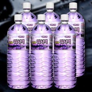 산도깨비 자동차 워셔액 라벤다행 1.8L -T.C, 6개