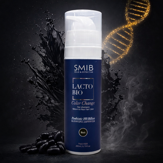 <정품>스미브 락토바이오 유산균 염색 샴푸 200 ml 다크 브라운 & 네츄럴 블랙 SMIB LACTOBIO COLOR CHANGE Dark Brown & Natural Black, 1개, 200ml