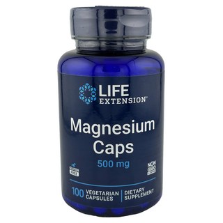 라이프익스텐션 마그네슘 캡 500mg 베지테리안 캡슐, 1개, 100정