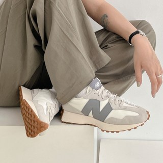 賣場新品327NB莫蘭迪色灰藍綠大地色男女情侶鞋休閒復古鞋9XKQ
