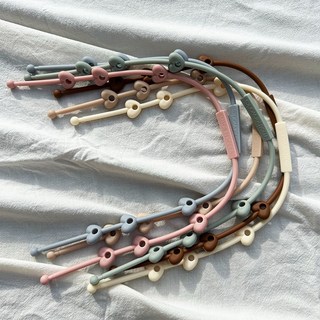 마더웍스 실리콘 쪽쪽이 클립 스트랩 아기 유아 치발기 장난감 홀더 걸이 국산제작, 세이지, 1개