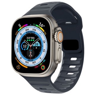 Fegwilde 애플워치 호환 계단 실리콘 스포츠 스트랩 밴드 11 10 9 8 7 6 SE1/2/3 49/45/44/42/41/40/38mm 울트라1/2/3 스트랩, 자정