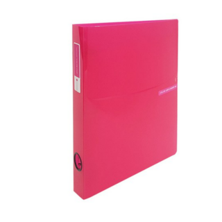 에코청운 칼라칩 투명 3공 D링 바인더 3cm A4, 분홍 색상, 10개