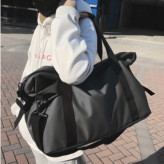 Suzina 大容量旅行用健身波士頓包, 黑色