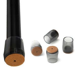 체어서퍼 의자발커버 블랙투명 원형 S (허용범위 1.5cm~1.6cm), 24개