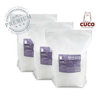 한내음 CUCO 탄산소다 프리미엄 미국산 워싱소다 빨래냄새 제거, 5kg, 3개