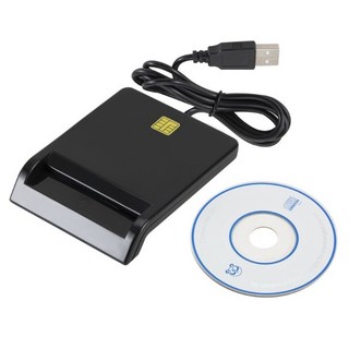 【勁祥科技】USB智能讀卡器銀行報税IC卡讀寫器身份證smart智能讀卡器, 1個, 黑色
