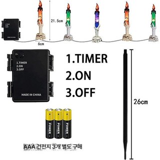 이바고 할로윈 촛대 장식 조명 캔들홀더 크리스마스캔들 파티용품, 오 드 리세이