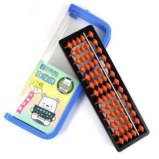 自強 4130 算盤 (4x13檔，茶玉) - 兒童入門算盤，珠算學習好幫手