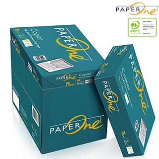 PaperOne 친환경 75g A4 1BOX 2500매, 2500개