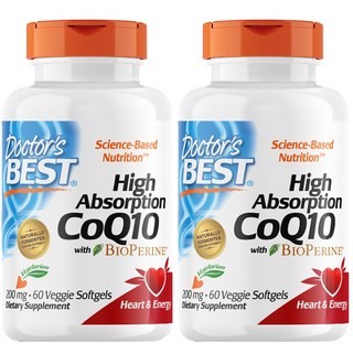 Doctor's BEST 輔酶Q10素食膠囊 200mg, 60顆, 2罐