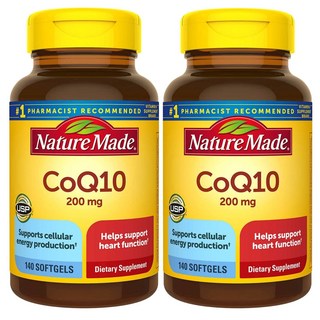[정품 미국 배송] 네이쳐 메이드 코큐텐 140정 (소프트젤) Nature Made CoQ-10 140sgels -2개 혈액순환 고지혈증, 280정, 1개