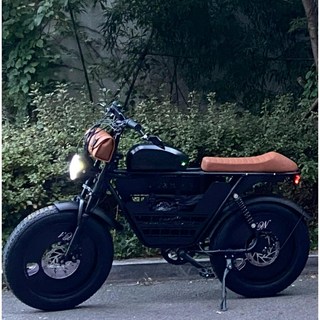 컴투스 자토바이 N1 고출력 전기자전거 60V 레트로 팻바이크 출퇴근 배달용 3000W, Y1 7단기어, 48V, 36A