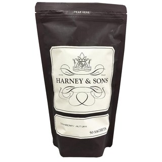Harney & Sons 크랜베리 가을 프루티 홍차 크랜베리 및 오렌지 맛 50개