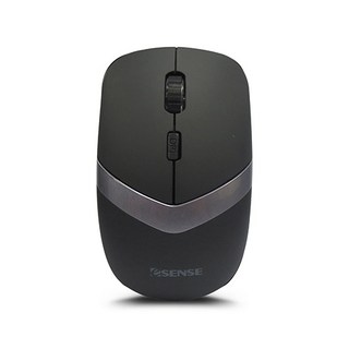 Esense 逸盛 M340 靜音無線滑鼠, 黑+銀灰紫色