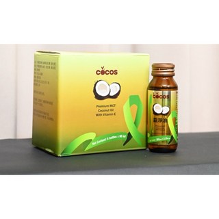 佛香 COCOS益淨油 x 生育三烯酚隨身瓶冷壓鮮榨椰子油 細化3次 1入60ml一盒6入 原, 1個, 一瓶