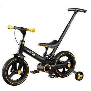 nadle 平衡腳踏車 4合1 兒童平衡車 輕鬆變換, 黃色(聯繫客服送護具), 1個, 12吋