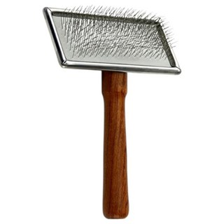 마단 슬리커브러쉬 Medium M3-M 엉킨털제거빗 털제거빗 강아지빗 고양이빗, 1개, 나무손잡이